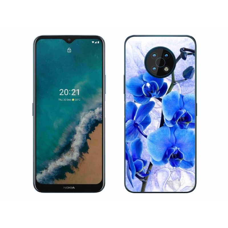 Zselés tok mmCase a Nokia G50 készülékhez - kék virágok