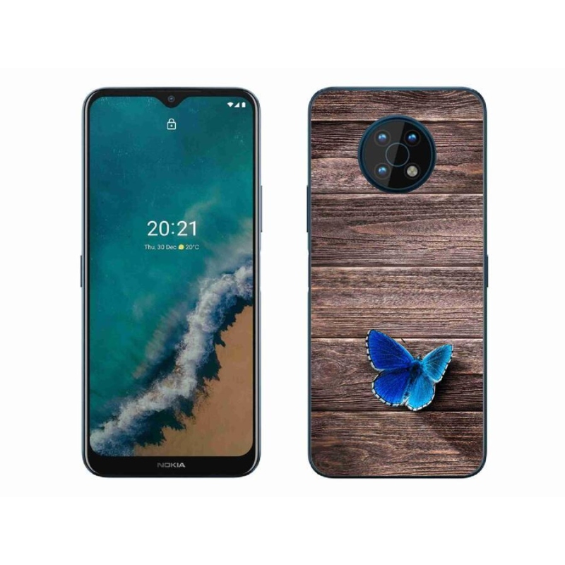 Zselés tok mmCase a Nokia G50 készülékhez - kék pillangó 1