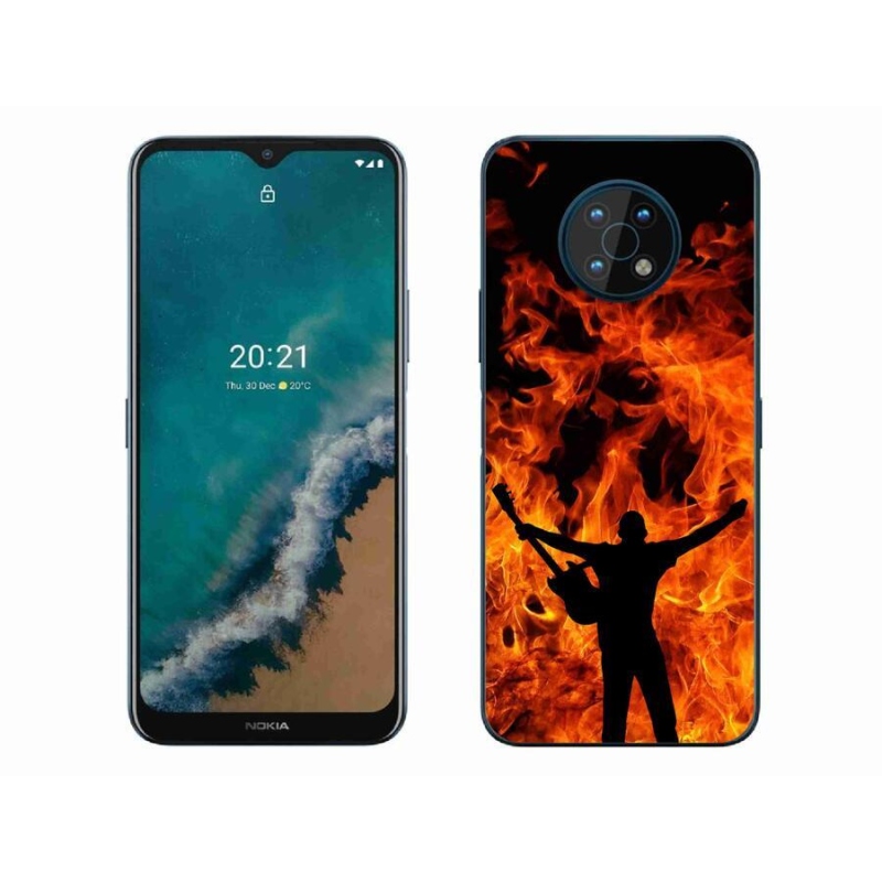Gél borító mmCase mobil Nokia G50 - zenész és tűz
