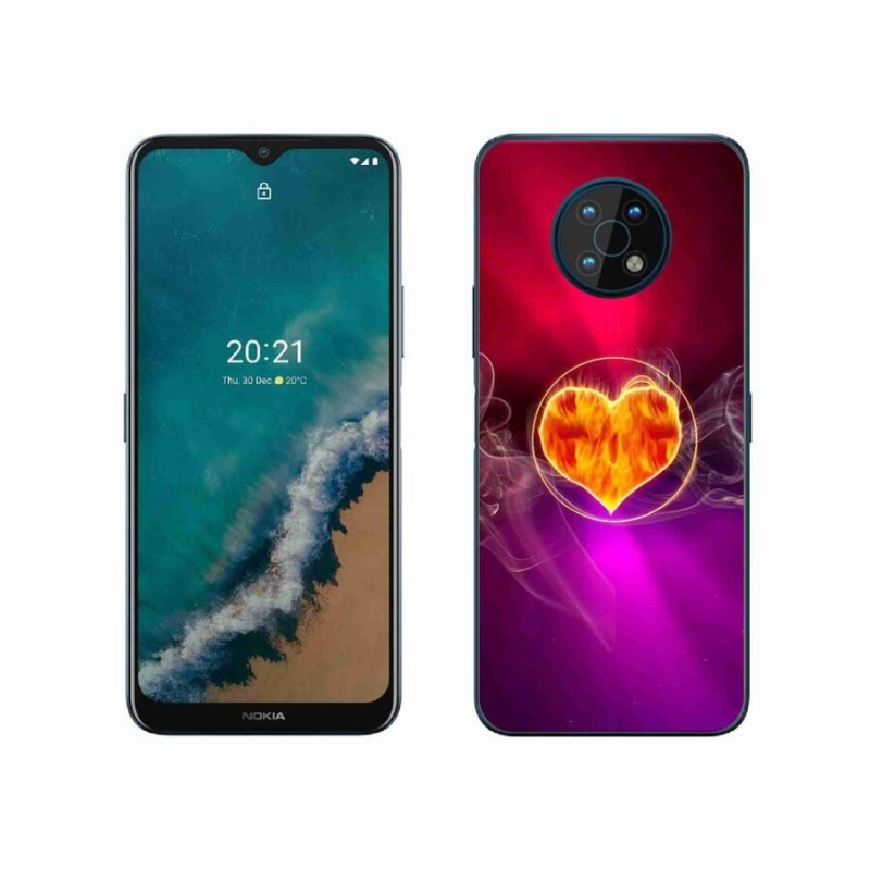 Zselés borító mmCase mobiltelefonhoz Nokia G50 - tüzes szív