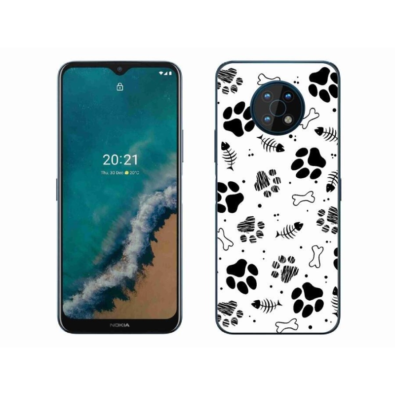 Zselés borítás mmCase mobiltelefonhoz Nokia G50 - kutyamancsok 1