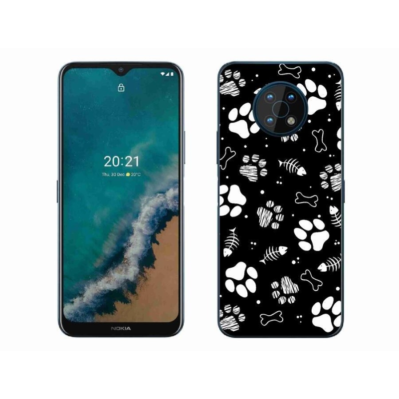 Zselés borítás mmCase a Nokia G50 készülékhez - kutyamancsok