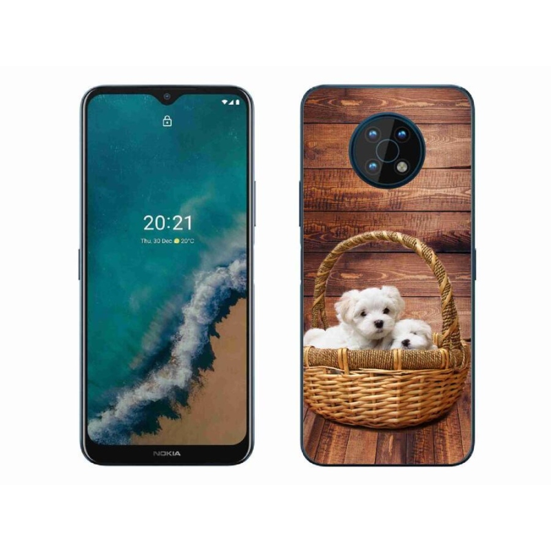 Zselés borítás mmCase a Nokia G50 készülékhez - kölyökkutyák