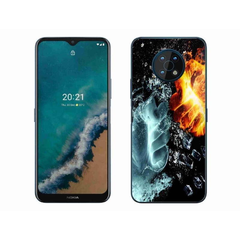 Zselés borítás mmCase a Nokia G50 készülékhez - víz és tűz