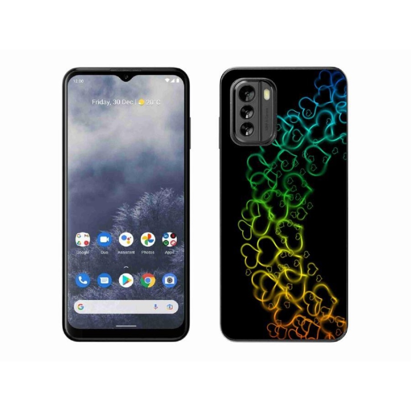 Zselés borítás mmCase a Nokia G60 5G készülékhez - színes szívek