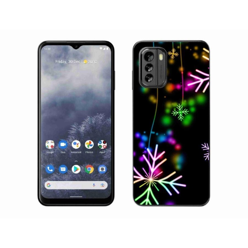 Gél borító mmCase a mobil Nokia G60 5G - színes pelyhekkel