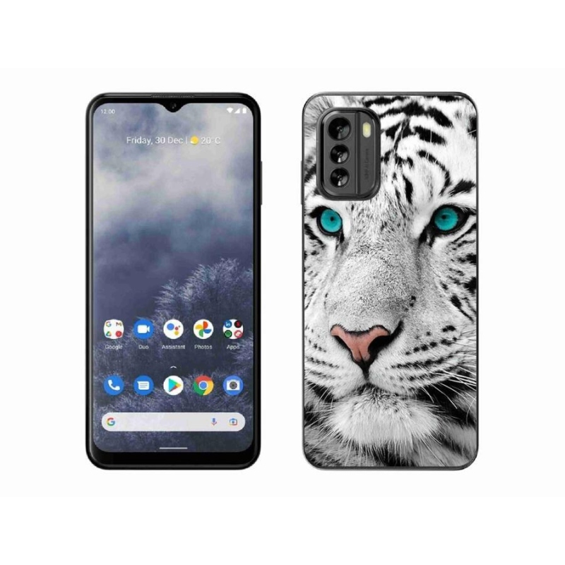 Zselés borítás mmCase a Nokia G60 5G készülékhez - fehér tigris