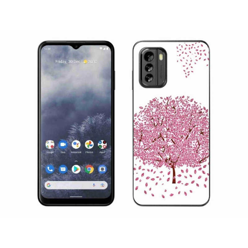 Zselés borító mmCase a Nokia G60 5G készülékhez - rajzfilmfa levelekkel