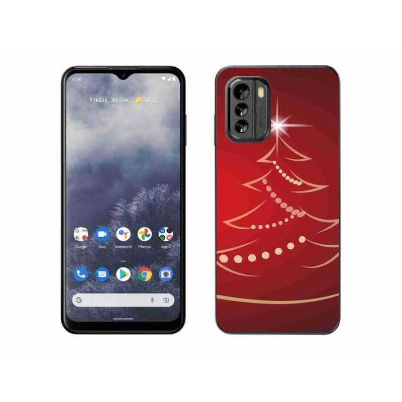 Zselés borítás mmCase a Nokia G60 5G készülékhez - karácsonyfa karikatúra