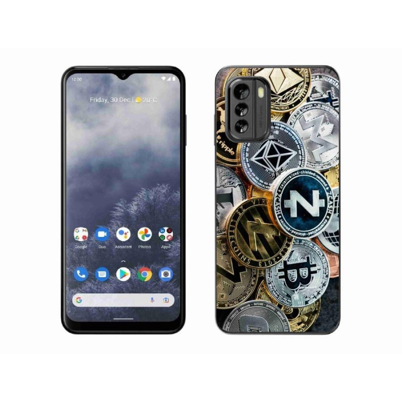 Zselés borítás mmCase a Nokia G60 5G számára - kriptovaluták