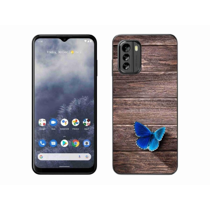 Zselés borítás mmCase a Nokia G60 5G készülékhez - kék pillangó 1