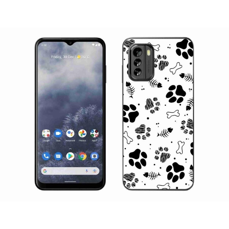 Zselés borítás mmCase a Nokia G60 5G készülékhez - kutyamancsok 1