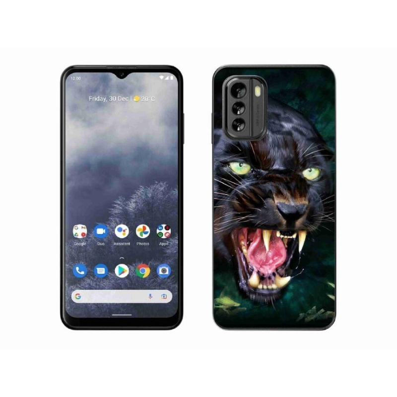 Zselés borítás mmCase a Nokia G60 5G készülékhez - dühös fekete párduc