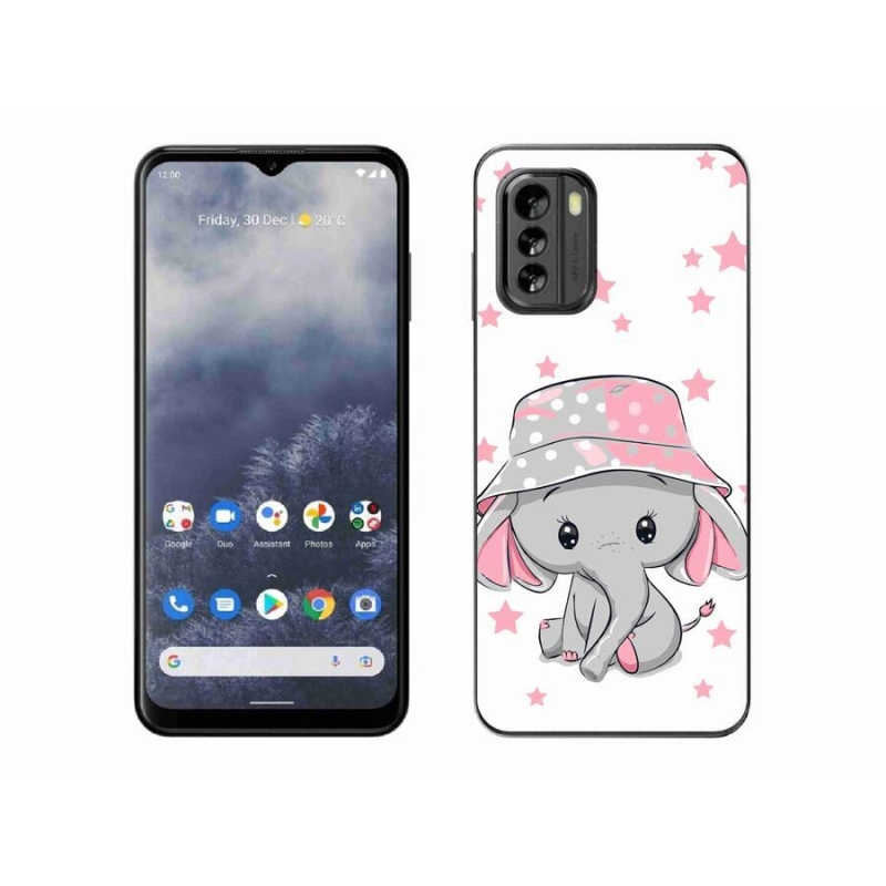Zselés borítás mmCase a Nokia G60 5G készülékhez - rózsaszín elefánt
