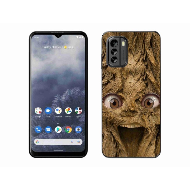 Zselés borító mmCase a Nokia G60 5G készülékhez - vidám fa szemekkel