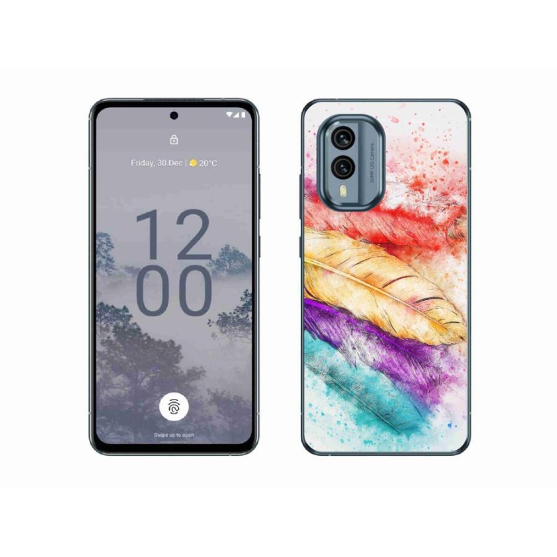 Zselés borítás mmCase mobiltelefonhoz Nokia X30 5G - színes toll