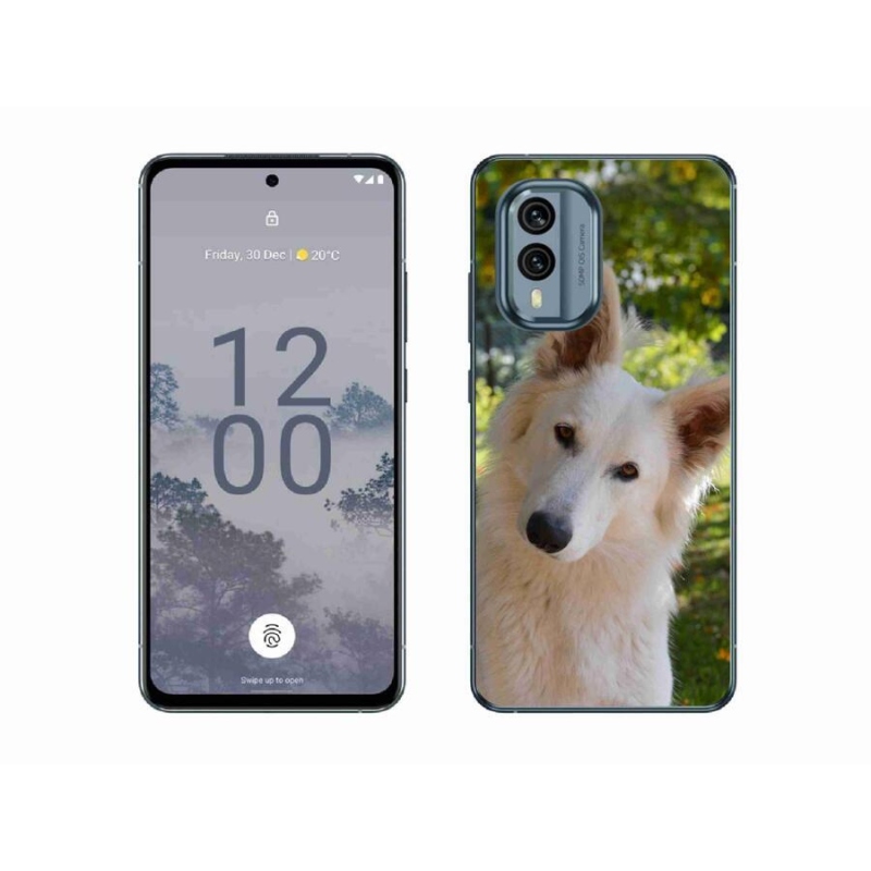 Zselés borítás mmCase a Nokia X30 5G készülékhez - fehér Swiss Shepherd 1