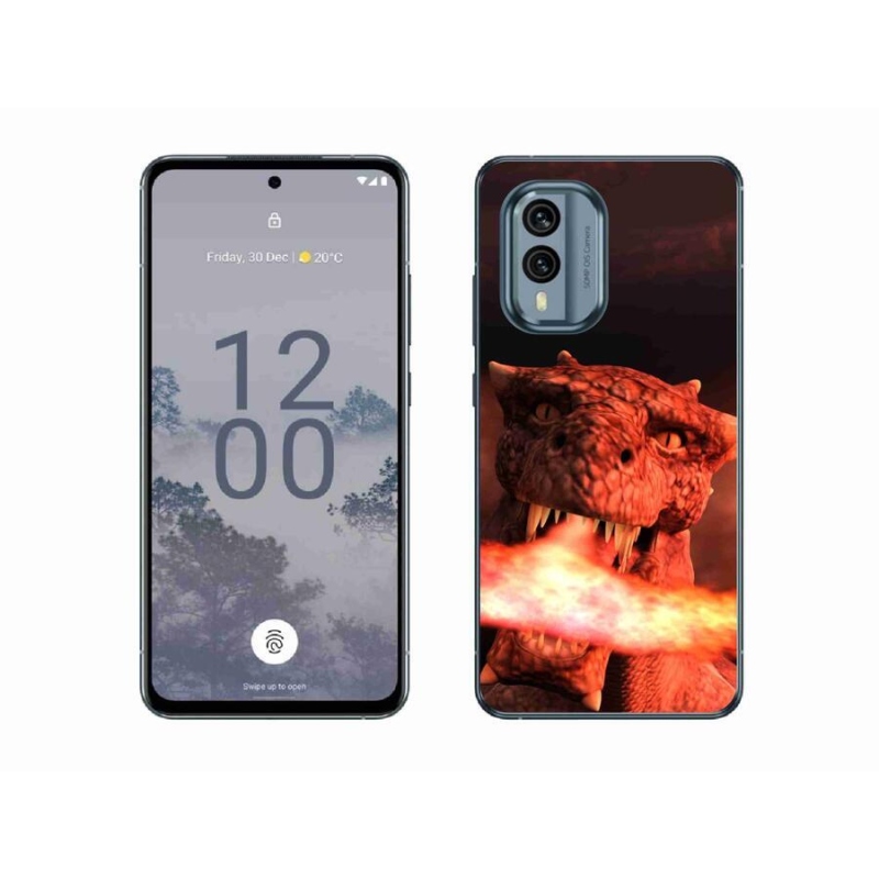 Zselés borítás mmCase a Nokia X30 5G készülékhez - sárkány