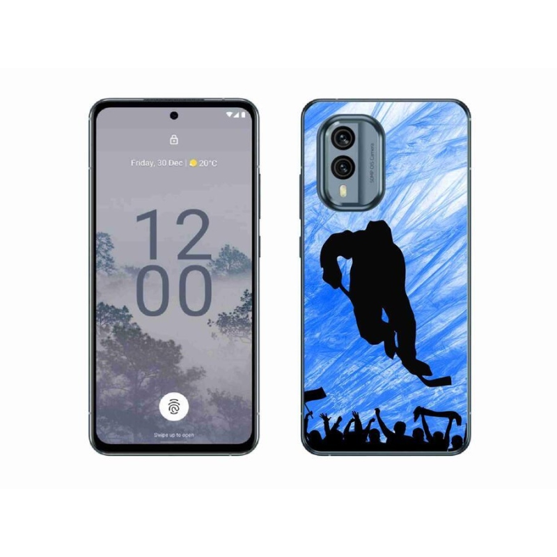 Gél borítás mmCase mobiltelefonhoz Nokia X30 5G - hokijátékos