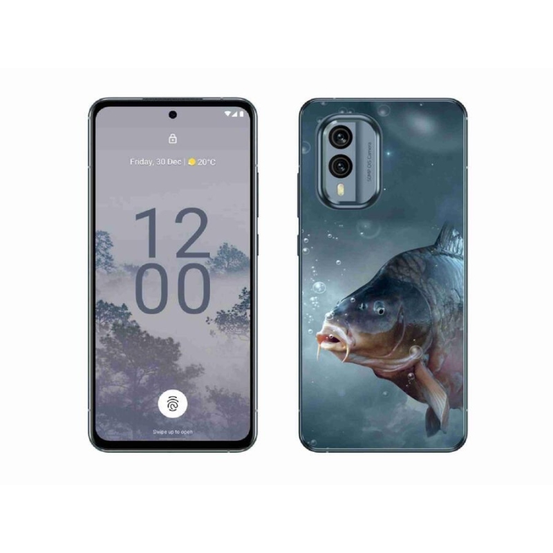 Zselés borítás mmCase a Nokia X30 5G készülékhez - ponty és buborékok