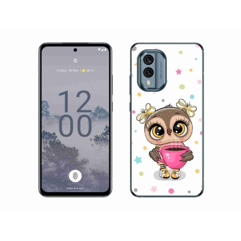 Zselés borítás mmCase a Nokia X30 5G készülékhez - rajzfilmes bagoly