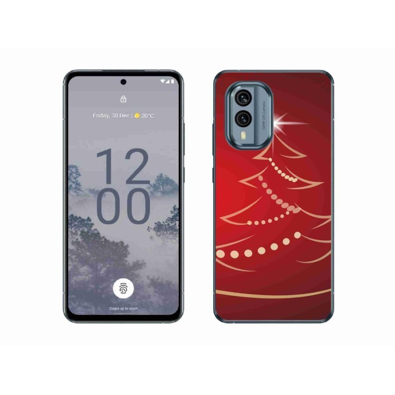 Zselés borítás mmCase a Nokia X30 5G készülékhez - karácsonyfa karikatúra