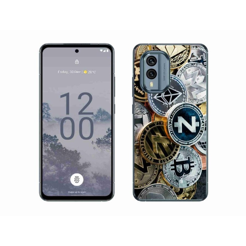 Zselés borítás mmCase a Nokia X30 5G készülékhez - kriptovaluták