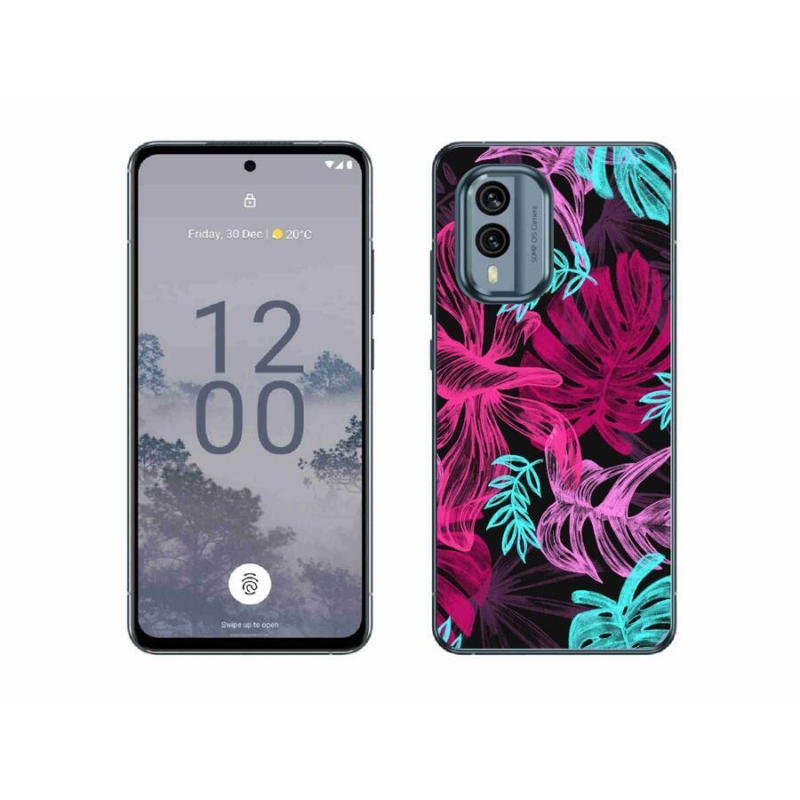 Zselés borítás mmCase a Nokia X30 5G készülékhez - virágok 1