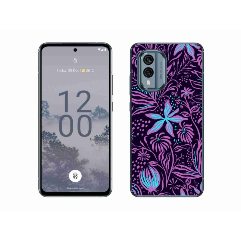 Zselés borítás mmCase a Nokia X30 5G készülékhez - virágok 2