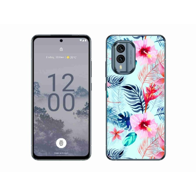 Zselés borítás mmCase a Nokia X30 5G készülékhez - virágok