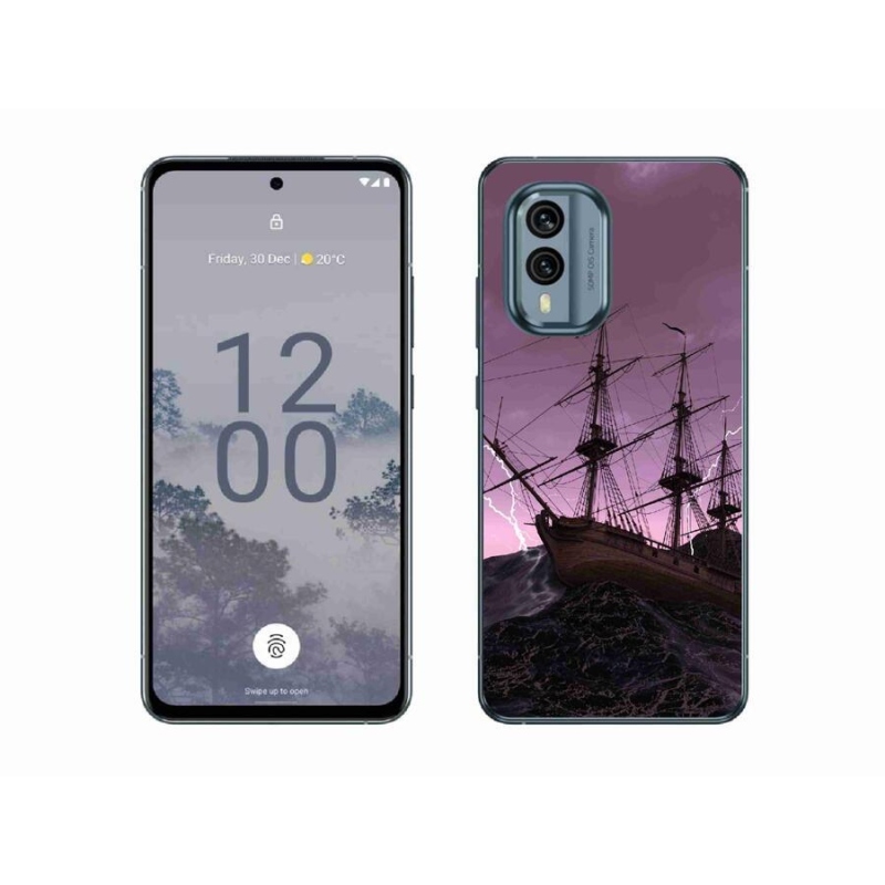 Zselés borítás mmCase a Nokia X30 5G készülékhez - hajó a viharban