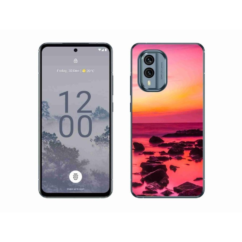 Zselés borítás mmCase a Nokia X30 5G készülékhez - tenger és ragyogás