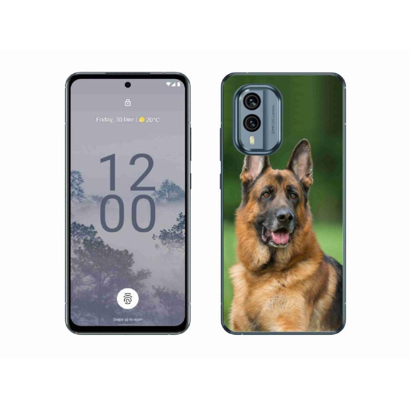 Zselés borítás mmCase a Nokia X30 5G készülékhez - Német juhászkutya