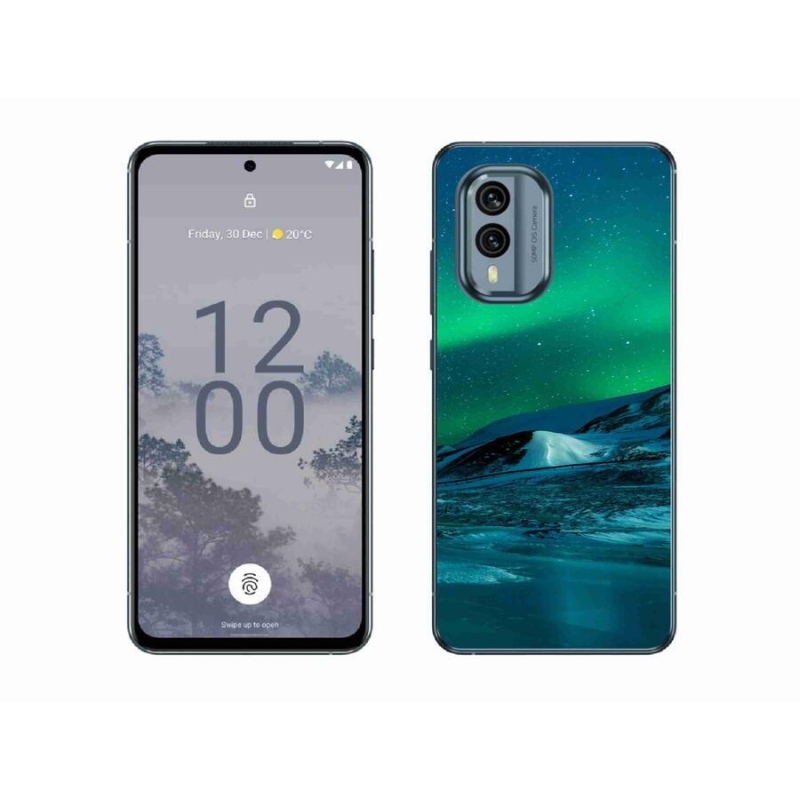 Zselés borítás mmCase a Nokia X30 5G készülékhez - sarki fény