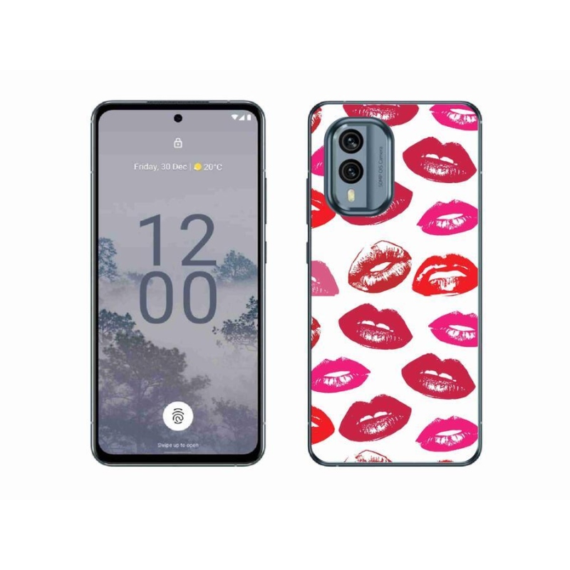 Zselés borítás mmCase a Nokia X30 5G készülékhez - ajkak