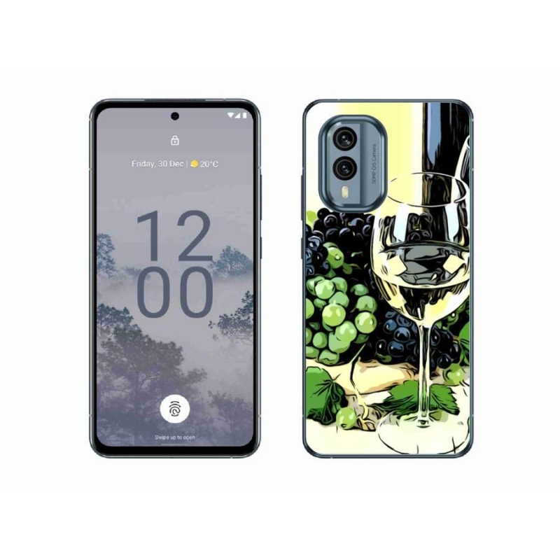 Zselés borító mmCase a Nokia X30 5G készülékhez - pohár bor