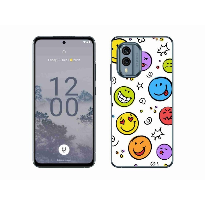 Zselés borítás mmCase a Nokia X30 5G készülékhez - smiley-k