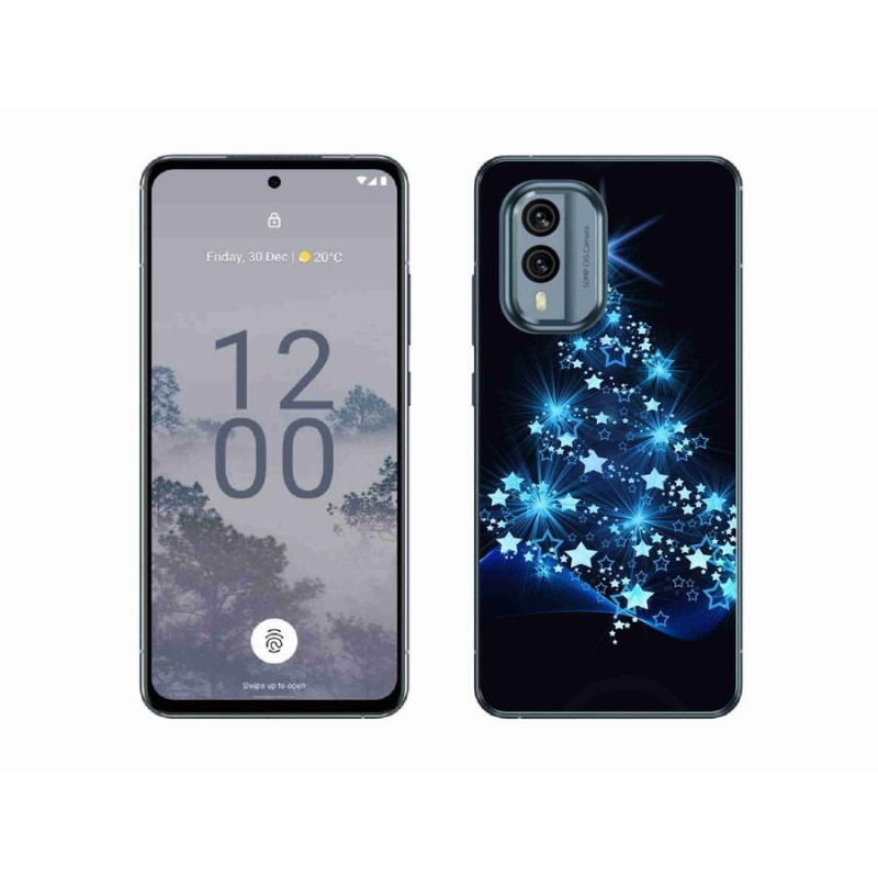 Zselés borítás mmCase a Nokia X30 5G készülékhez - karácsonyfa