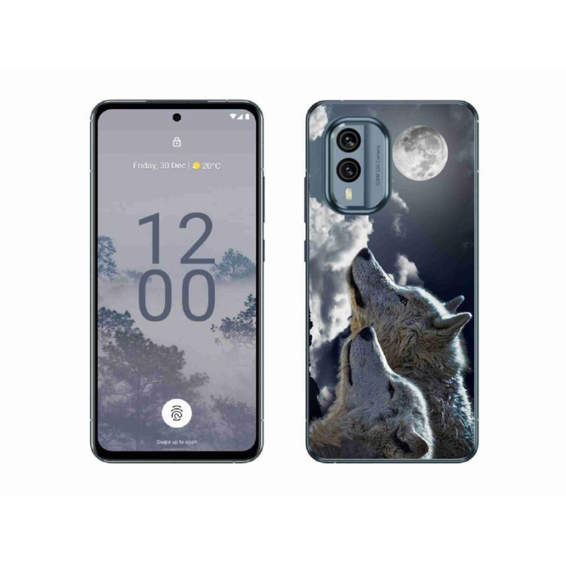 Zselés borítás mmCase a Nokia X30 5G készülékhez - farkasok