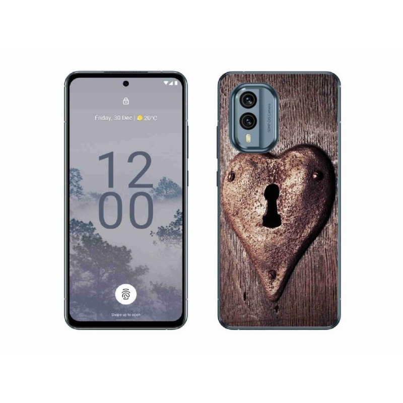 Zselés borítás mmCase a Nokia X30 5G készülékhez - szív alakú zár