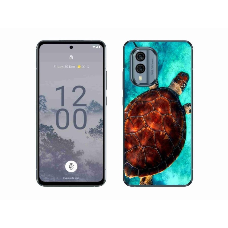 Zselés borítás mmCase a Nokia X30 5G készülékhez - teknősbéka
