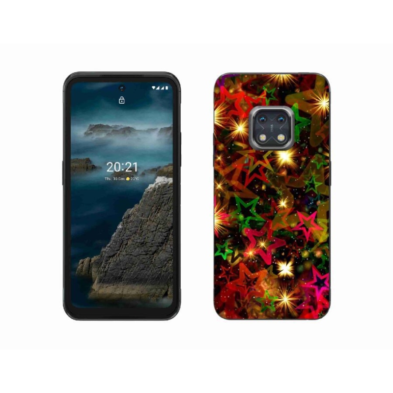 Zselés borítás mmCase mobiltelefonhoz Nokia XR20 - színes csillagok