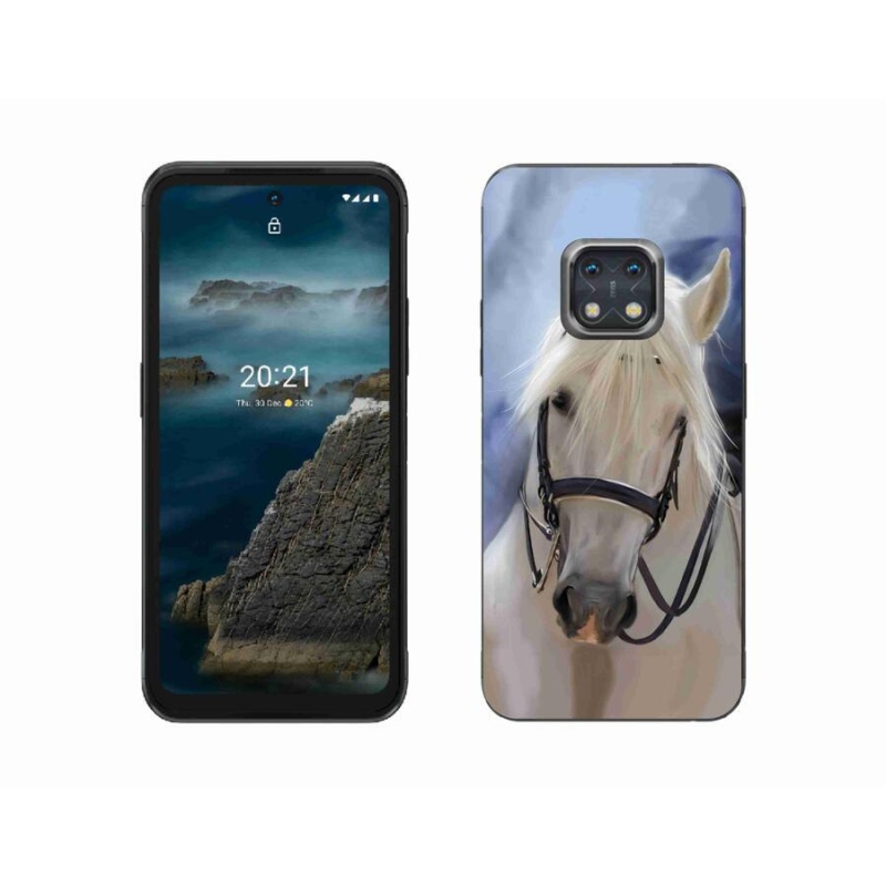 Zselés borítás mmCase a Nokia XR20 készülékhez - fehér ló