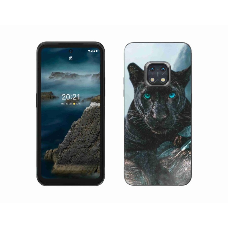 Zselés borítás mmCase a Nokia XR20 készülékhez - fekete párduc