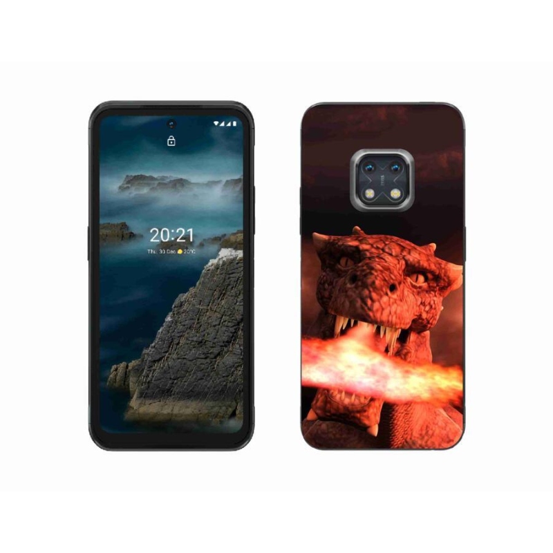 Zselés borítás mmCase mobiltelefonhoz Nokia XR20 - sárkány
