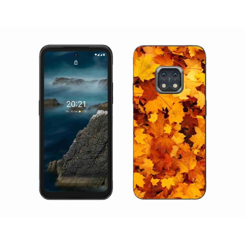 Zselés borítás mmCase a Nokia XR20 készülékhez - juharlevelek