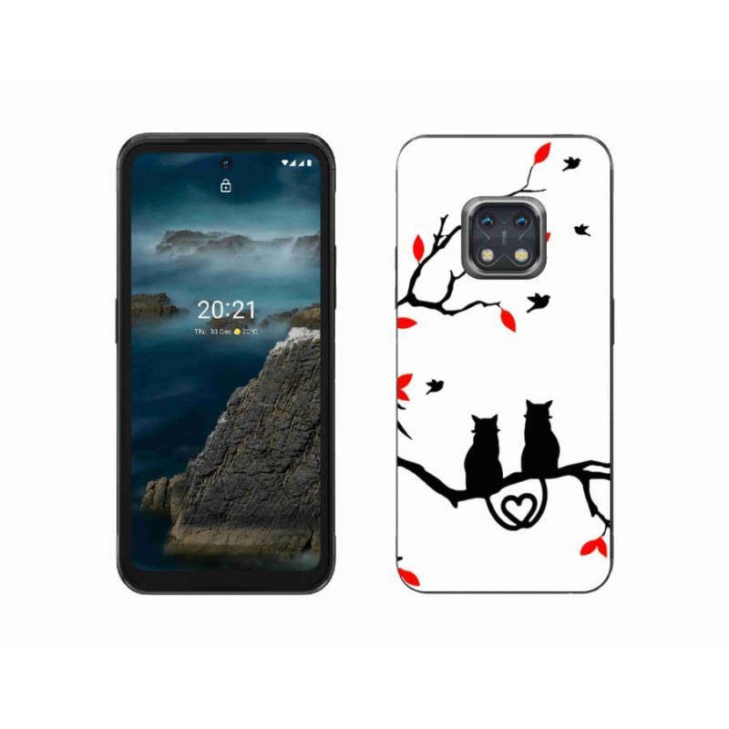 Zselés borítás mmCase a Nokia XR20 készülékhez - macska szeretet