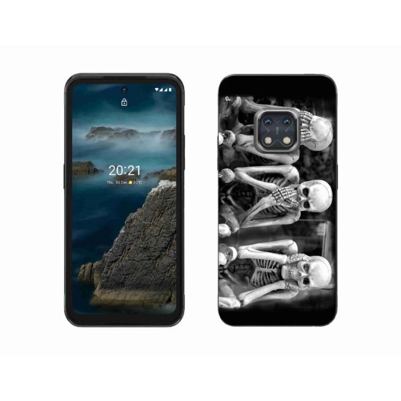 Zselés borító mmCase mobil Nokia XR20 - csontvázakhoz