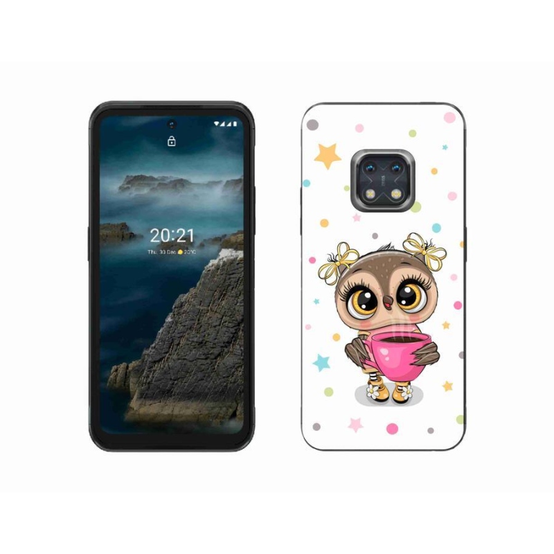 Zselés borítás mmCase a Nokia XR20 készülékhez - rajzfilmes bagoly