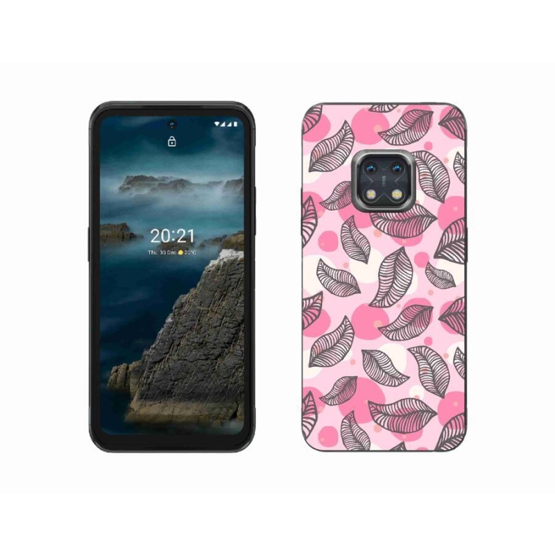 Zselés borító mmCase mobiltelefonhoz Nokia XR20 - rajzfilm hulló levelek